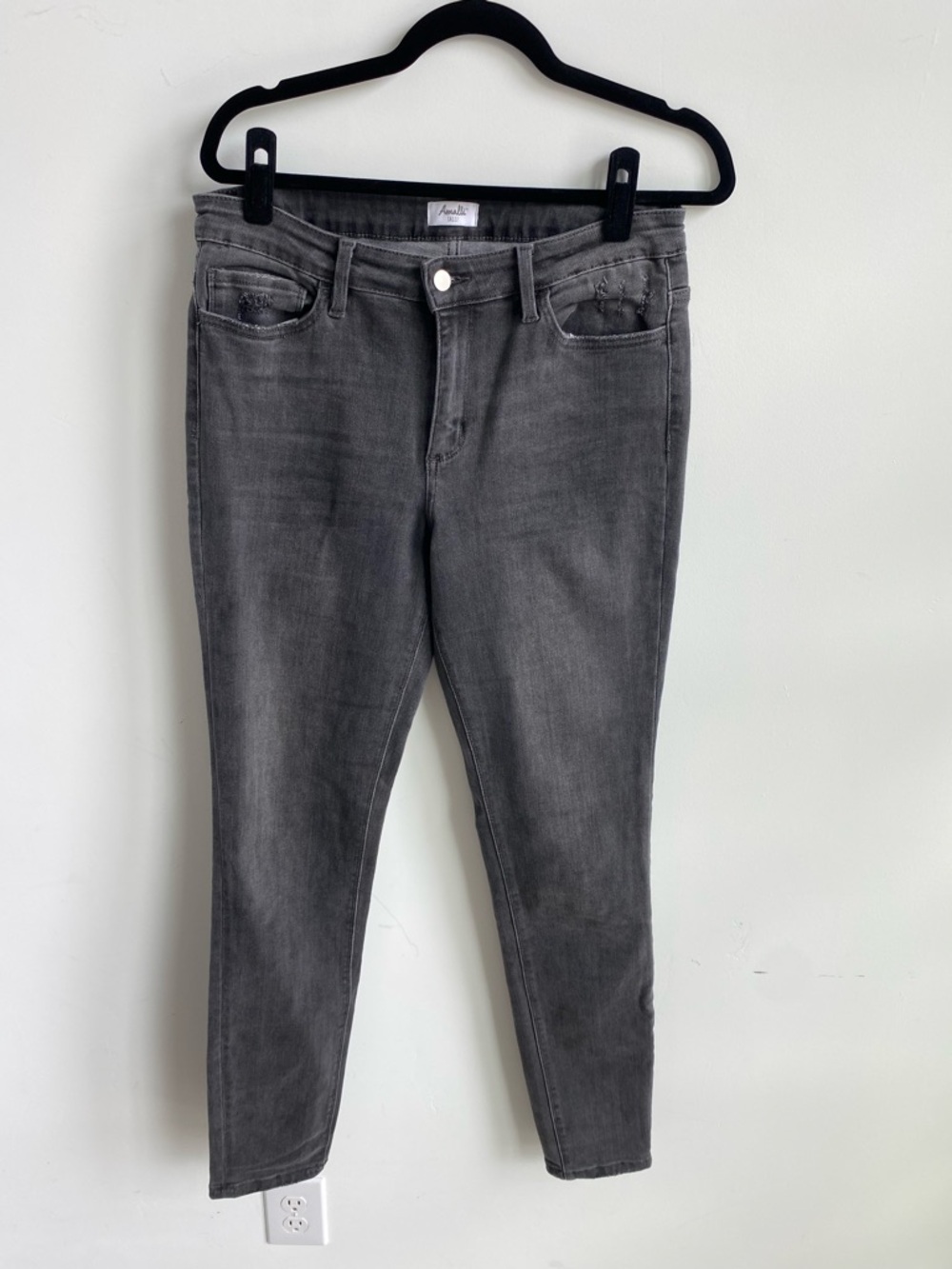 Amalli Talli Gray Women's Slim High-Rise Jeans